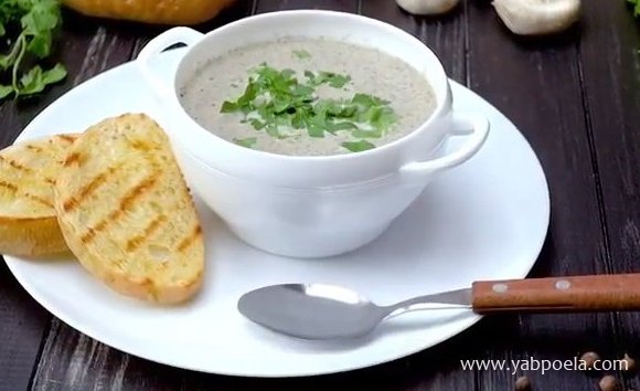Грибной крем-суп по рецепту Джейми Оливера