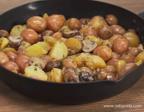 Тушеная картошка с грибами – сытная традиция нашей кухни