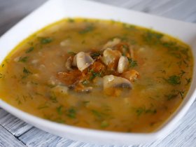 Картофельный суп с грибами